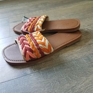 Beautiful woman's Summer flats